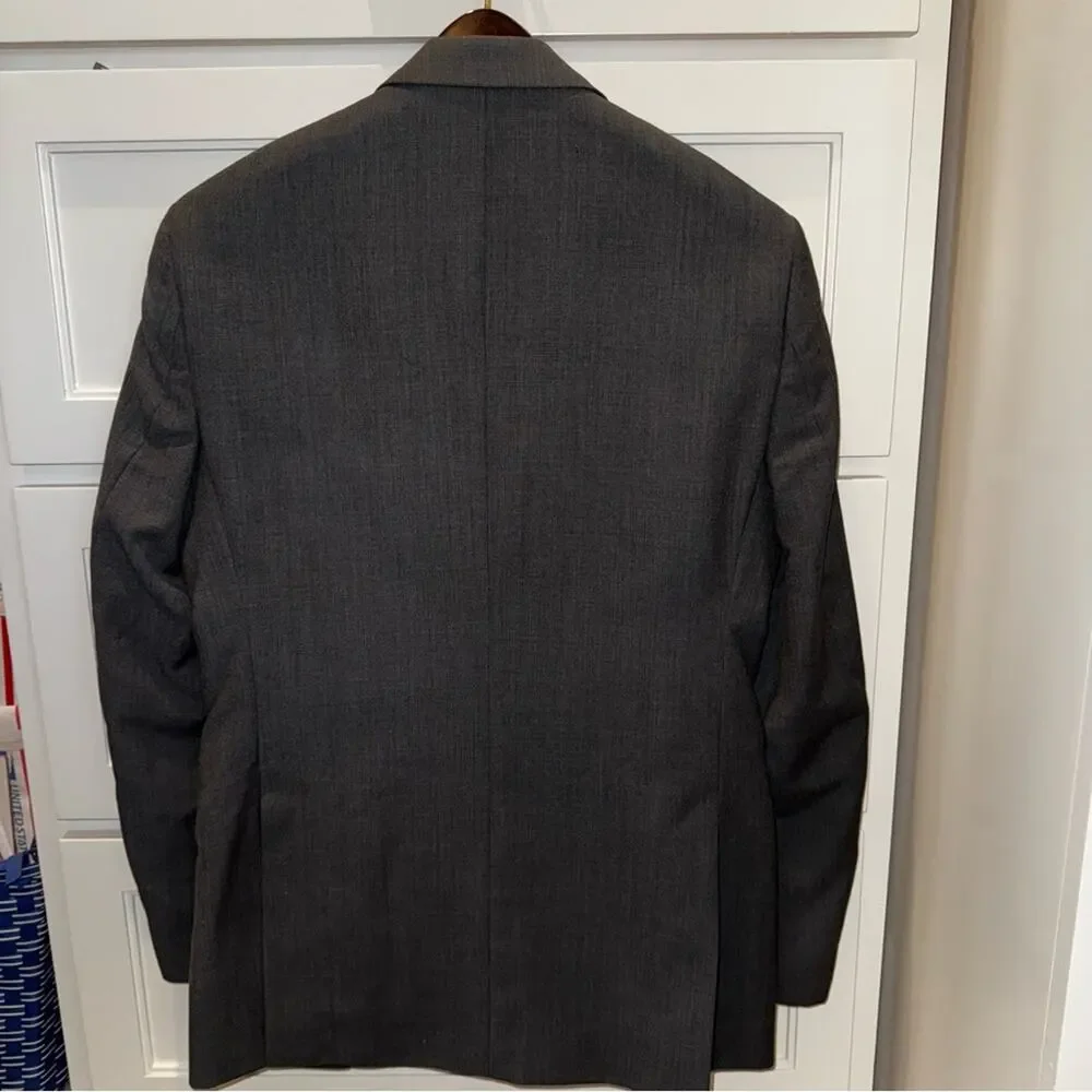 Pronto Uomo The Men's Warehouse Modern Fit Wool Blend Suit Charcoal Gray 36R